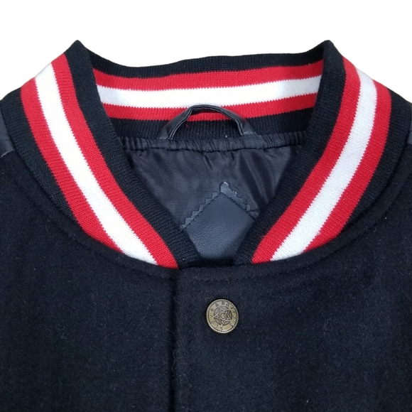 NWT Steve and Barry's Chevrolet Racing Bomber Letterman Jacket Men's Size Large - Picture 8 of 16